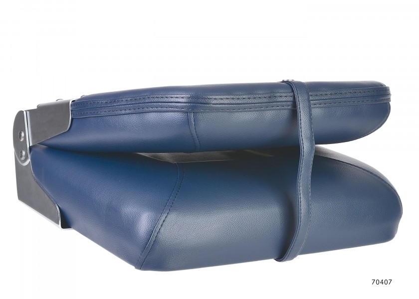 Купить Складное судовое кресло Vetus V-quipment First Mate CHFSB 480 x 450 x 400 мм синее с белыми швами поставляется без стойки 7ft.ru в интернет магазине Семь Футов