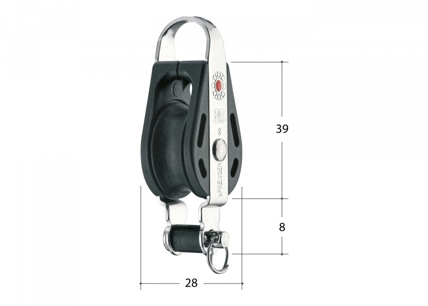 Купить SPRENGER S Block with Becket and Bracket / 8 mm / ball bearing 44562-bvs 7ft.ru в интернет магазине Семь Футов