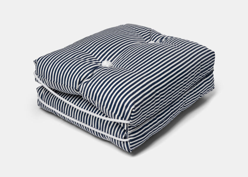 Купить Kapok Double Cushion / navy blue / thin stripes 57357-bvs 7ft.ru в интернет магазине Семь Футов