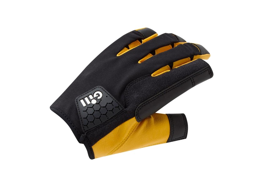 Купить Перчатки спортивные Gill Pro 7453 размер XXL с открытыми указательным и большим пальцами чёрные из нейлона/полиуретана/Dura-Grip 7ft.ru в интернет магазине Семь Футов