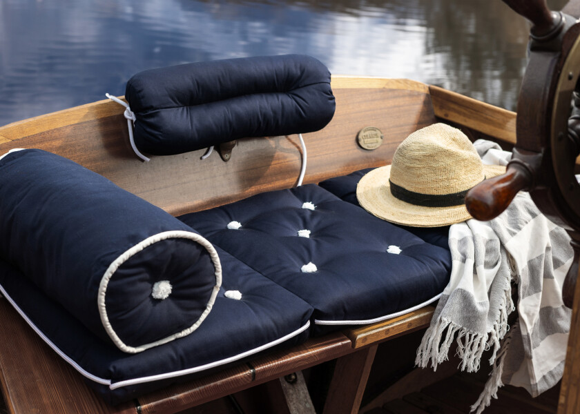 Купить Triple Kapok Cushion / navy-blue 57302-bvs 7ft.ru в интернет магазине Семь Футов