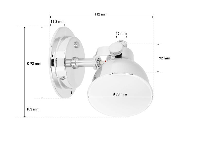 Купить SEATEC LED Reading Light with Dimmer / aluminium 31997-bvs 7ft.ru в интернет магазине Семь Футов