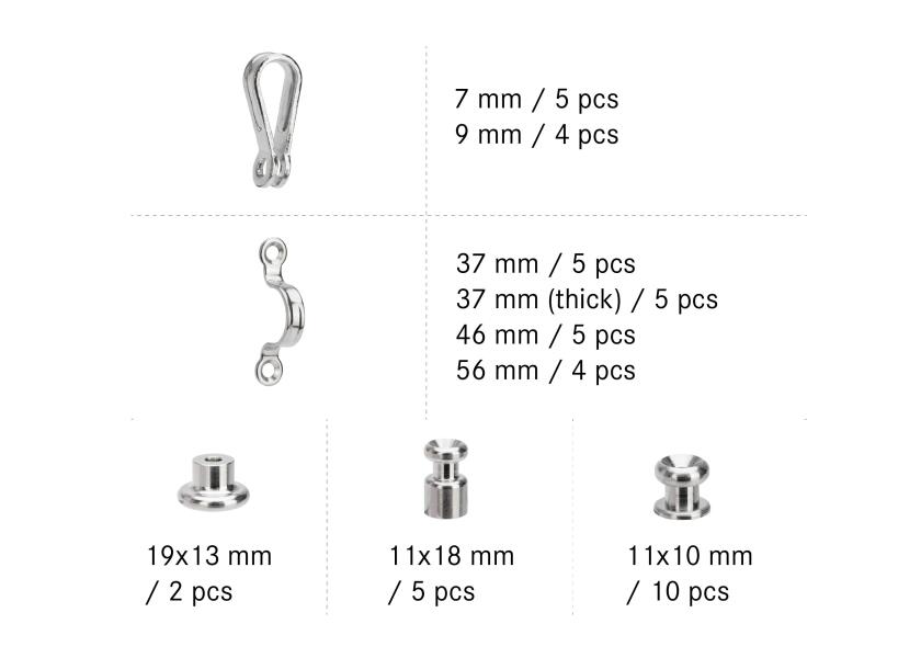 Купить VA4 Assortment Box Fender and Pad Eyes / 45-piece set 34167-bvs 7ft.ru в интернет магазине Семь Футов