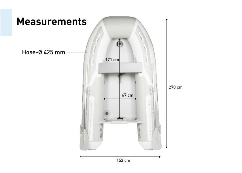 Купить SEATEC Яхт-тендер AEROSTAR 265 / с воздушным полом / 3,5 человека / 2,70 м / макс. 8 л.с. 7ft.ru в интернет магазине Семь Футов