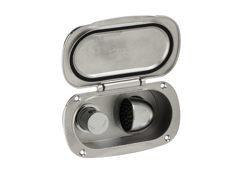 Купить Палубный душ KEJI из нержавеющей стали со смесителем / шланг из ПВХ 2,5 м 30275-bvs 7ft.ru в интернет магазине Семь Футов