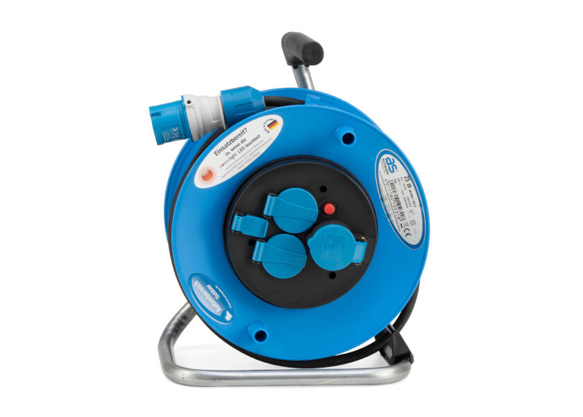 Купить Кабельная катушка 1 вилка CEE к 1 розетке CEE, 2 розетки Schuko / USB-A/-C / 25 м / 2,5 мм / черный 7ft.ru в интернет магазине Семь Футов