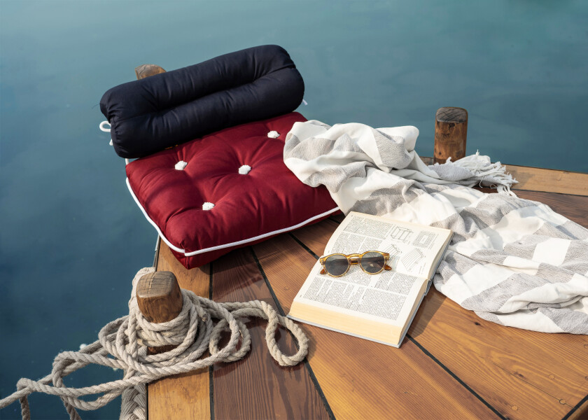 Купить Двойная подушка Kapok / бордово-красный 57288-bvs 7ft.ru в интернет магазине Семь Футов