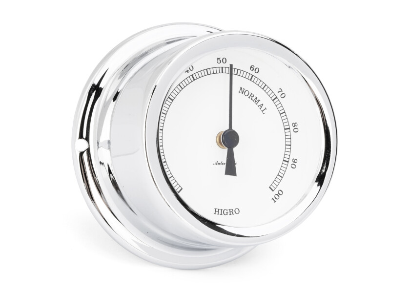 Купить AUTONAUTIC MINOR 72 Hygrometer / white dial  / chrome-plated 50271-bvs 7ft.ru в интернет магазине Семь Футов