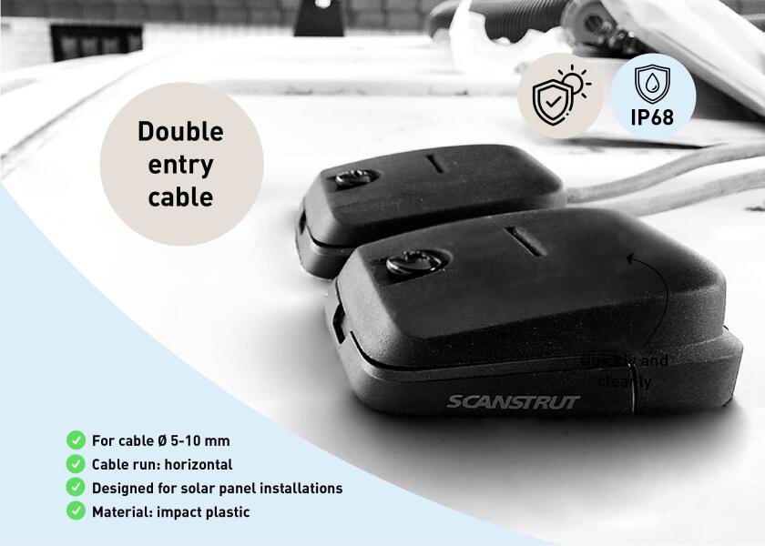 Купить Сальник кабельный водонепроницаемый Scanstrut DS-HD10-BLK для кабелей Ø6-10мм 66,5х75,1х28,5мм класс защиты IP68 из ударопрочного пластика черного цвета 7ft.ru в интернет магазине Семь Футов