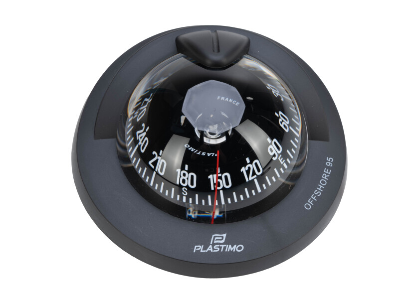 Купить Компас Plastimo Offshore 95 65733 12/24В для судна 6-10м c чёрной конической картушкой Ø81мм в чёрном корпусе Ø128x111мм горизонтальный врезной монтаж 7ft.ru в интернет магазине Семь Футов