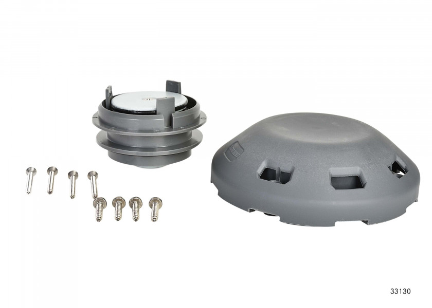 Купить Дефлектор с водонепроницаемой крышкой Lewmar Retro Fit 361041990 Ø170мм из серого армированного пластика для перегородок до 100мм 7ft.ru в интернет магазине Семь Футов