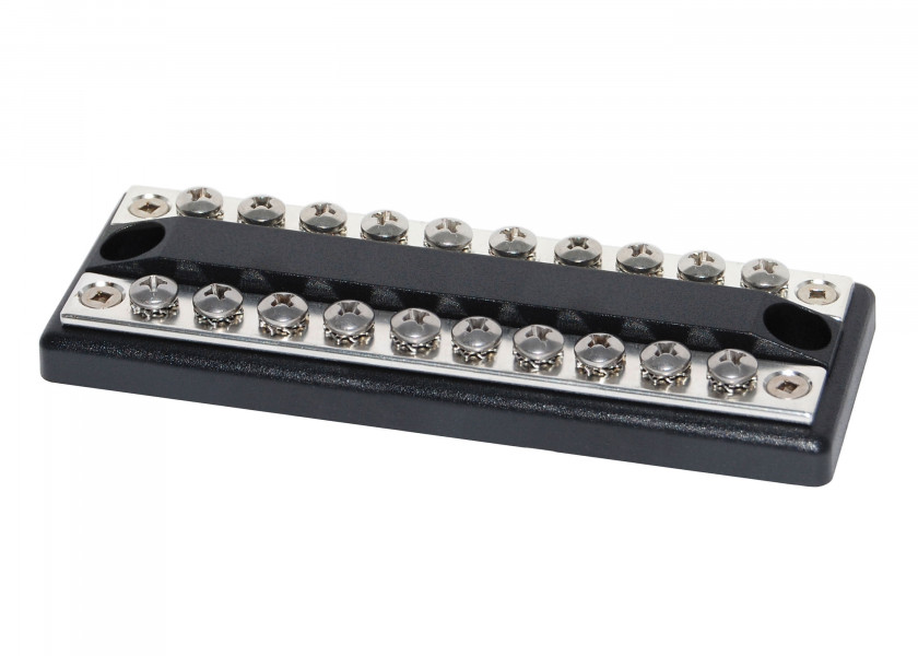 Купить Шина контактная двойная Blue Sea 2702 DualBus 48/300В 100А 20 контактов 7ft.ru в интернет магазине Семь Футов