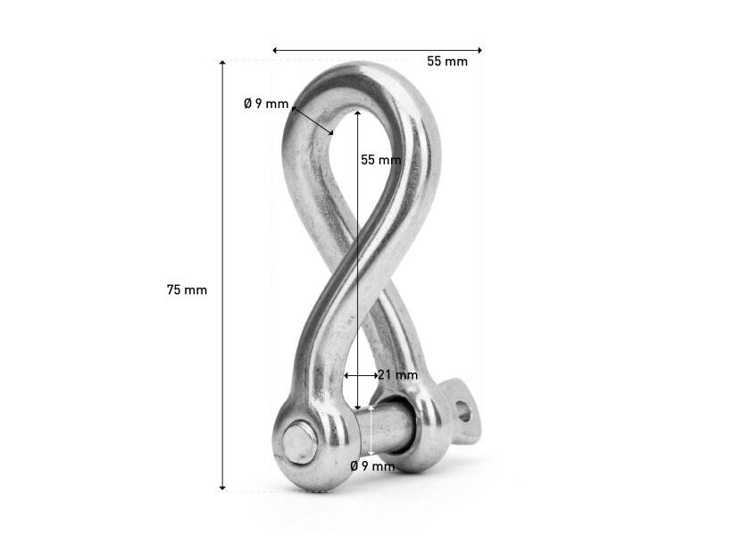 Купить Stainless Steel Shackle, twisted 11119-bvs 7ft.ru в интернет магазине Семь Футов