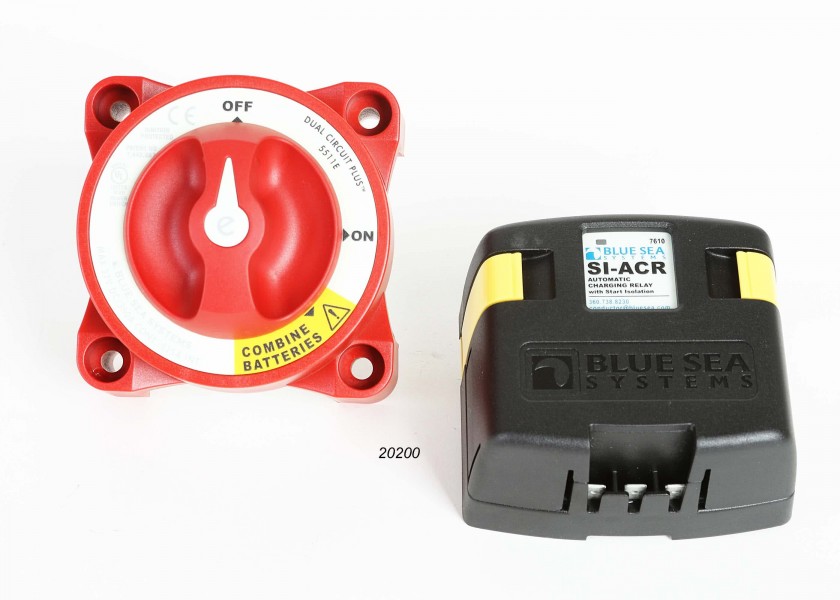 Купить Комплект для зарядки батарей Blue Sea Mini Add-A-Battery Kit 7650 120А 7ft.ru в интернет магазине Семь Футов