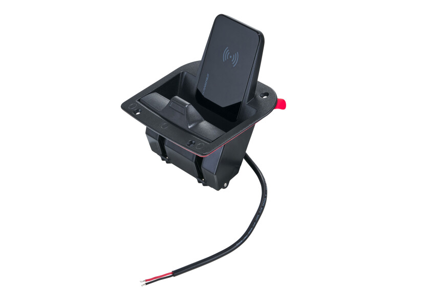 Купить Беспроводное зарядное устройство Scanstrut Aura SC-CW-12F 110x124мм 12/24В 10Вт IPX6 для телефона с магнитным креплением из черного пластика 7ft.ru в интернет магазине Семь Футов