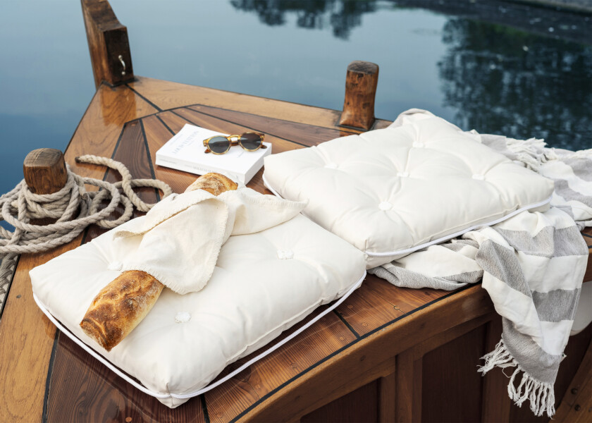 Купить Kapok Double Cushion / cream white 57244-bvs 7ft.ru в интернет магазине Семь Футов