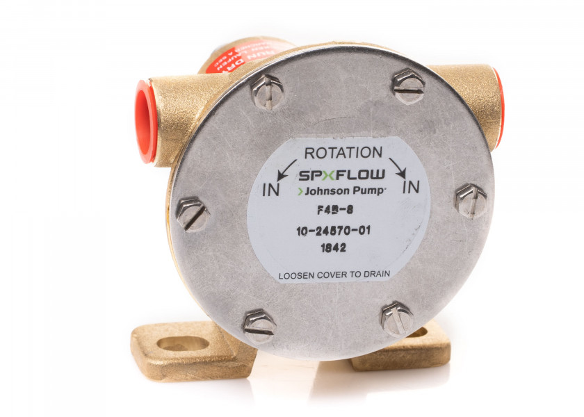 Купить Насос охлаждения судового двигателя Johnson Pump 10-24570-01 с опорным рабочим колесом F4B-8 под шланг 3/8" в корпусе из бронзы 7ft.ru в интернет магазине Семь Футов
