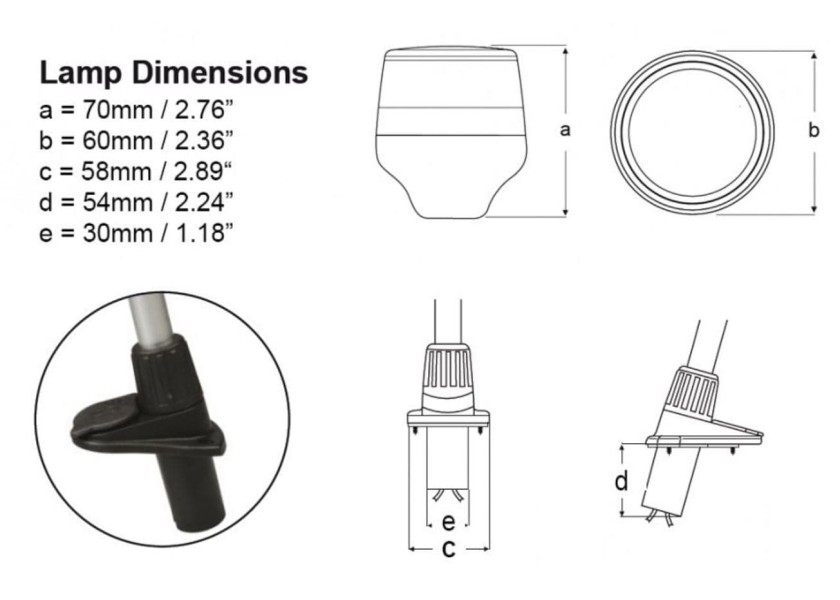 Купить HELLA MARINE NaviLED Anchor Light with Mast / white / 1380 mm 24489-bvs 7ft.ru в интернет магазине Семь Футов