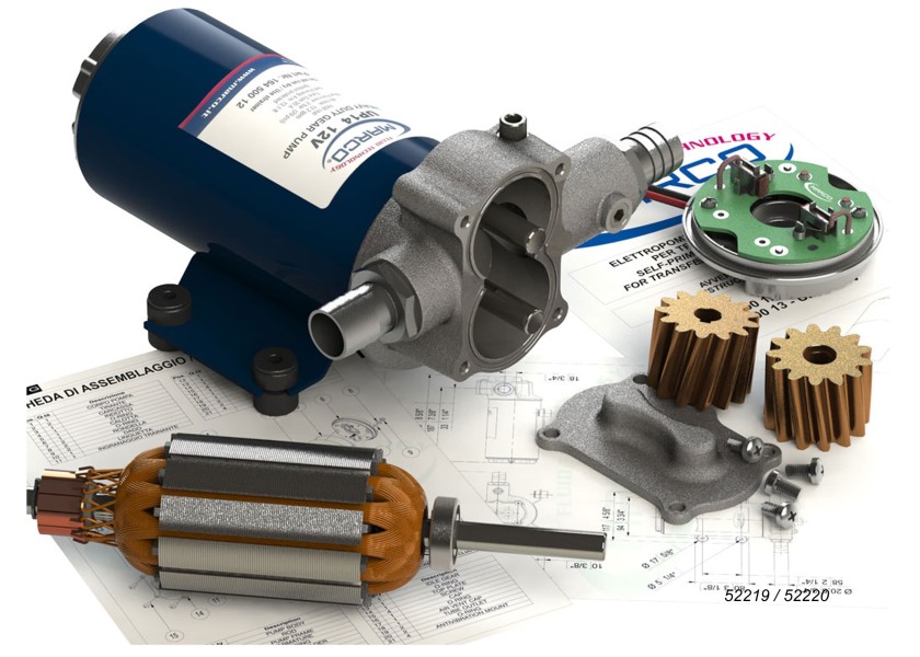 Купить Помпа шестеренчатая самовсасывающая Marco UP12 16430012 12 В 36 л/мин 2 бар 7ft.ru в интернет магазине Семь Футов