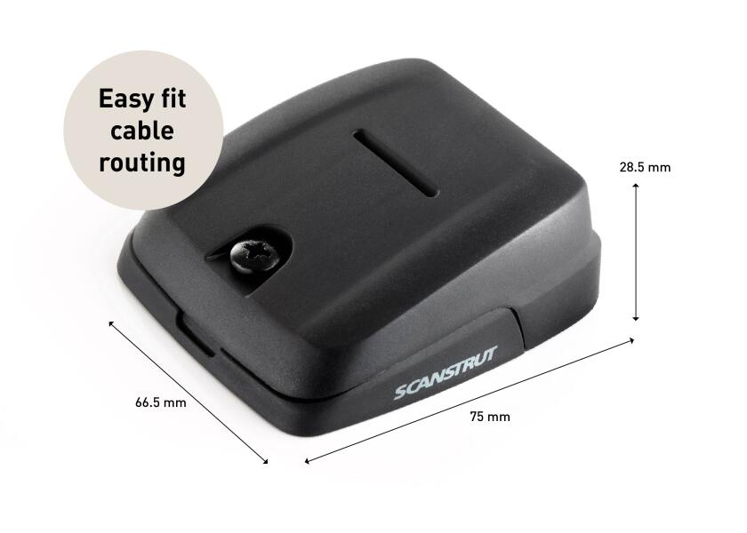 Купить Сальник кабельный водонепроницаемый Scanstrut DS-HD10-BLK для кабелей Ø6-10мм 66,5х75,1х28,5мм класс защиты IP68 из ударопрочного пластика черного цвета 7ft.ru в интернет магазине Семь Футов