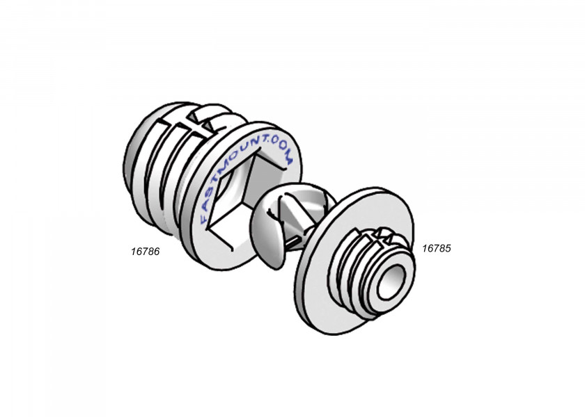 Купить FASTMOUNT Panel Screw-in Clip / pack of 10 / holding force 5 kg 16785-bvs 7ft.ru в интернет магазине Семь Футов