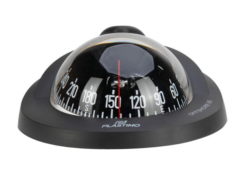 Купить Компас Plastimo Offshore 95 65733 12/24В для судна 6-10м c чёрной конической картушкой Ø81мм в чёрном корпусе Ø128x111мм горизонтальный врезной монтаж 7ft.ru в интернет магазине Семь Футов