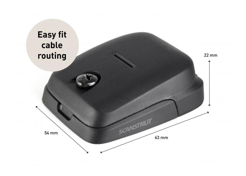 Купить Сальник кабельный водонепроницаемый Scanstrut DS-HD6-BLK для кабелей Ø5-6мм 54х63х22мм класс защиты IP68 из ударопрочного пластика черного цвета 7ft.ru в интернет магазине Семь Футов