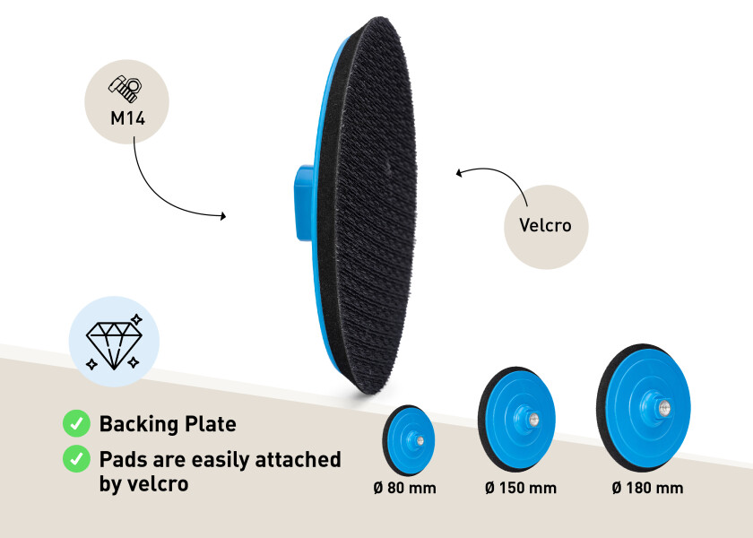 Купить SEATEC Опорная пластина / M14 / Ø: 180 мм 7ft.ru в интернет магазине Семь Футов