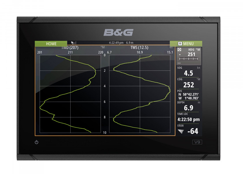 Купить B&G 000-13214-001 Vulcan9 FS С картографией Черный  No Transducer  7ft.ru в интернет магазине Семь Футов