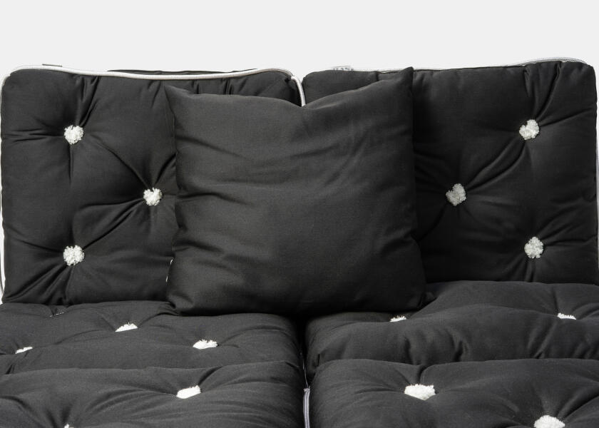Купить Декоративная подушка Капок / черный 7ft.ru в интернет магазине Семь Футов