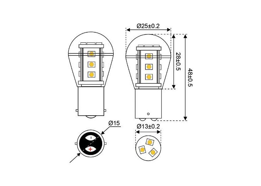 Купить Светодиодная лампа BA15d 7ft.ru в интернет магазине Семь Футов