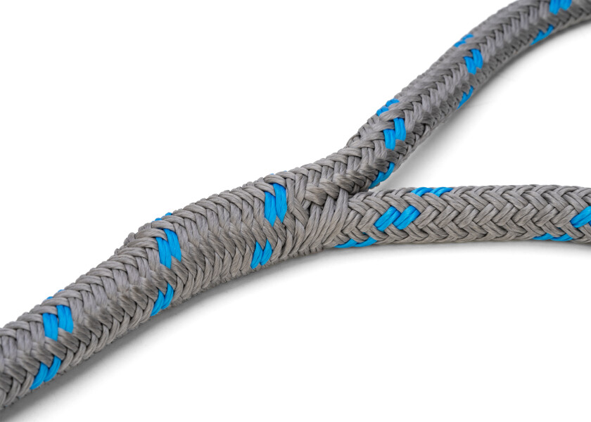 Купить ADVANCE-Швартовочный трос с сращенной проушиной и кожаным чехлом / титановый/синий / Веревка-Ø: 18 мм; Длина: 10 м 7ft.ru в интернет магазине Семь Футов