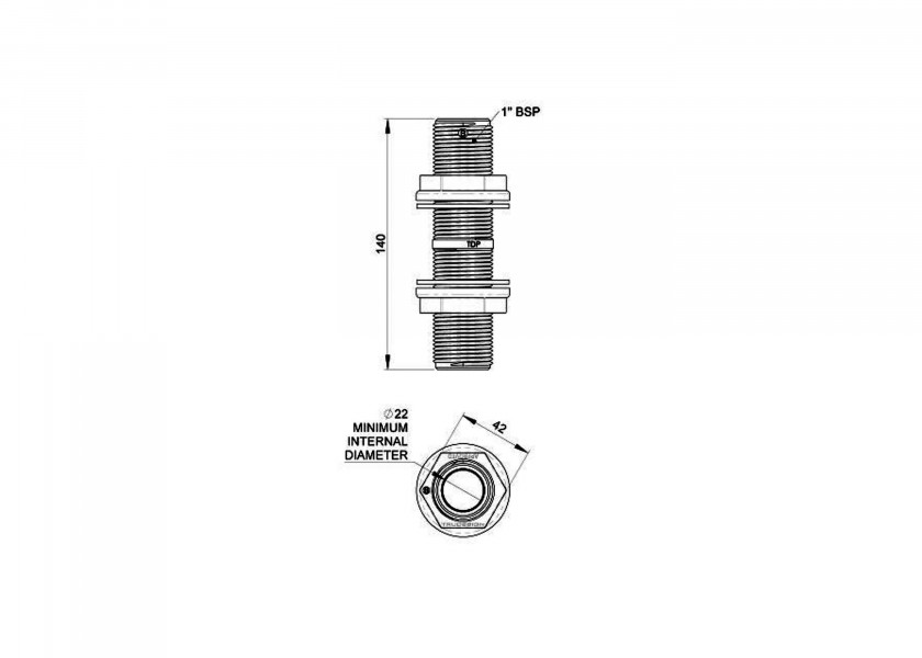 Купить TRUDESIGN Through-Hull Threaded Tube 74158-bvs 7ft.ru в интернет магазине Семь Футов
