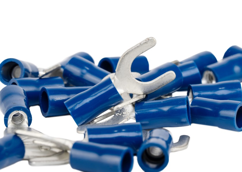 Купить Вилочный кабельный наконечник / синий / 1,5–2,5 мм² / 20 шт. в упаковке / Диаметр проушины: M6 63742-bvs 7ft.ru в интернет магазине Семь Футов