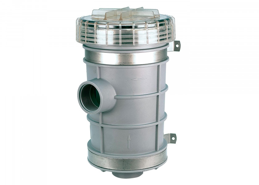 Купить Фильтр забортной воды Vetus FTR132038 205л/мин 297x185мм резьба 1"1/2 под шланг Ø38мм из серого пластика 7ft.ru в интернет магазине Семь Футов