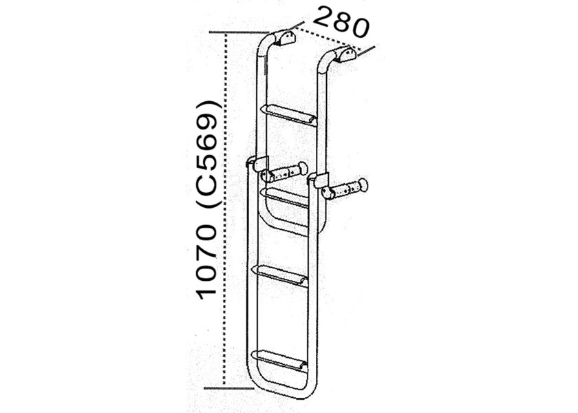 Купить Stainless Steel Foldable KAPPA Bathing Ladder / 4 steps 16516-bvs 7ft.ru в интернет магазине Семь Футов
