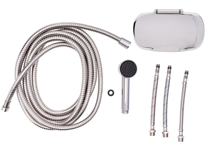 Купить Палубный душ KEJI из нержавеющей стали со смесителем / шланг из нержавеющей стали длиной 2,5 м 30277-bvs 7ft.ru в интернет магазине Семь Футов