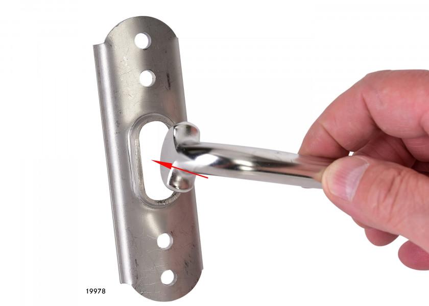 Купить Пластина Blue Wave 616107 123x40мм для Т-образных наконечников Ø6-7мм из нержавеющей стали AISI316 7ft.ru в интернет магазине Семь Футов