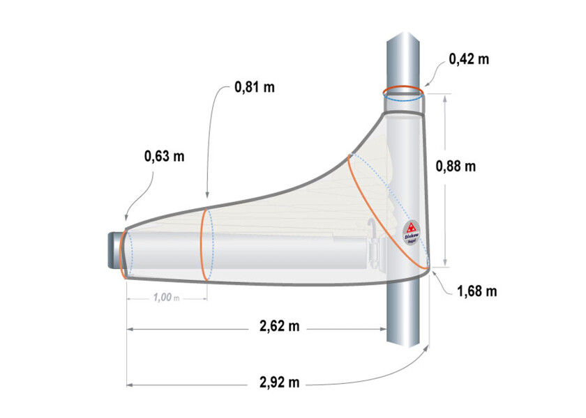 Купить DIEKOW SAILS Чехол на грот/светло-серый / Для длины стрелы: 3,25 м. 7ft.ru в интернет магазине Семь Футов