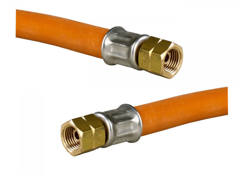 Купить GOK 04-440-37 Газовый шланг/накидная гайка с обеих сторон / Длина: 800 мм 7ft.ru в интернет магазине Семь Футов