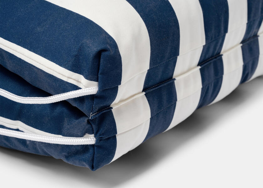 Купить Kapok Double Cushion / navy blue / wide stripes 57358-bvs 7ft.ru в интернет магазине Семь Футов