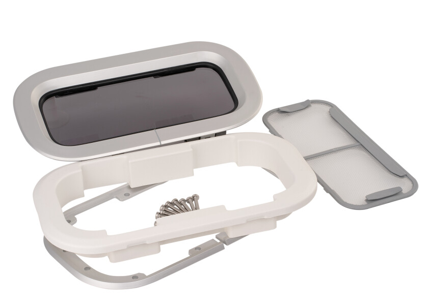 Купить Иллюминатор открывающийся Lewmar Standard Portlight 393120200 191x367x4 мм размер 1 с отделкой из белого АБС-пластика 7ft.ru в интернет магазине Семь Футов