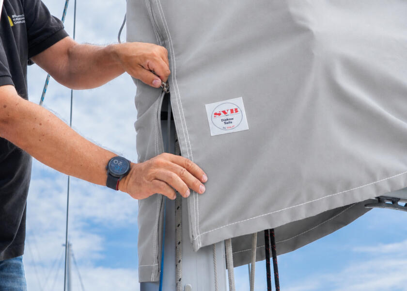 Купить DIEKOW SAILS Чехол на грот/светло-серый / Для длины стрелы: 3,55 м. 7ft.ru в интернет магазине Семь Футов