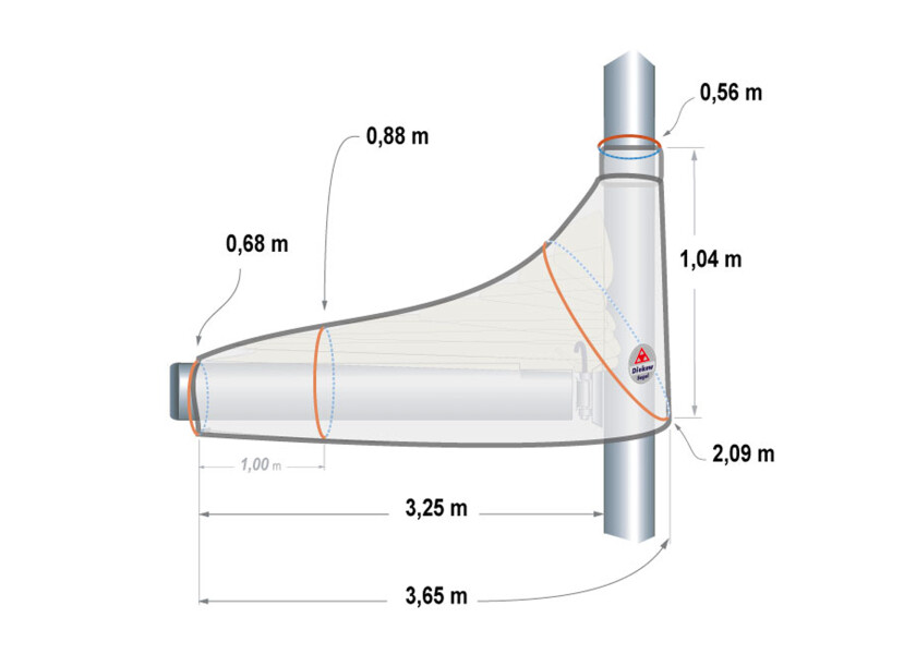 Купить DIEKOW SAILS Чехол на грот/песочный / Для длины стрелы: 3 м 7ft.ru в интернет магазине Семь Футов