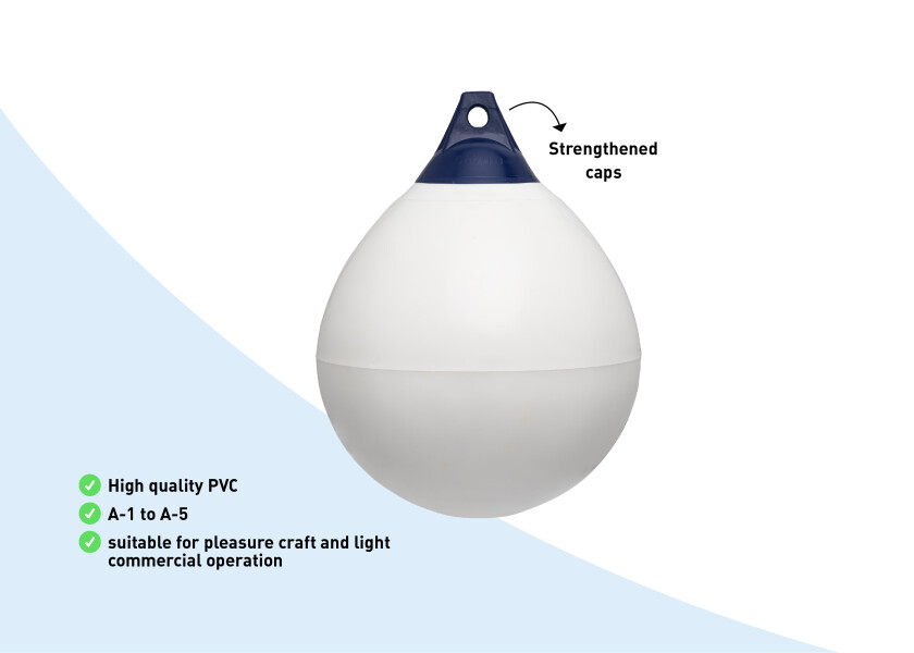 Купить SEATEC Ball Fender / white 10474-bvs 7ft.ru в интернет магазине Семь Футов