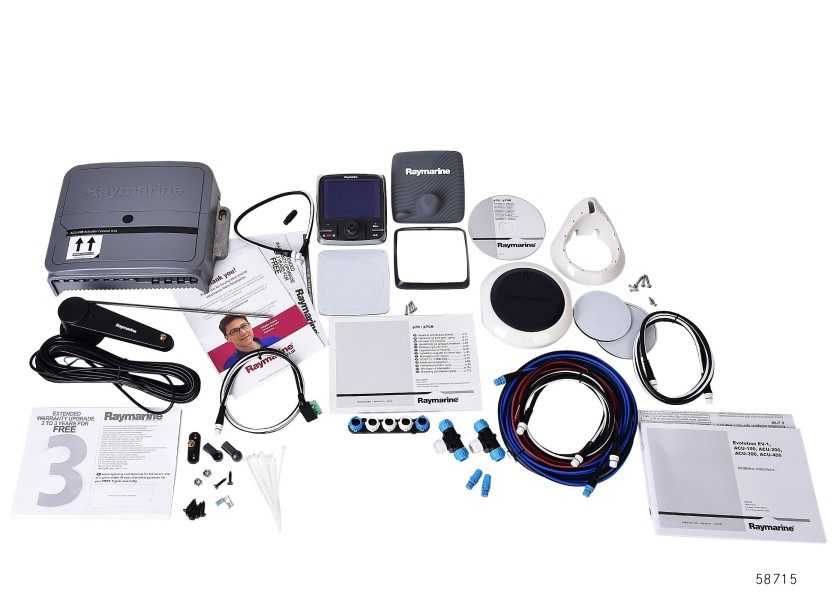 Купить Raymarine T70407 EV-150 Evolution Core Pack-No Drive Наборы Серый ACU-150/p70Rs 7ft.ru в интернет магазине Семь Футов