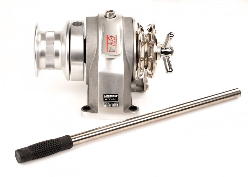 Купить Брашпиль горизонтальный якорный с кабестаном Lofrans Royal 220002 10 мм ручное управление 7ft.ru в интернет магазине Семь Футов