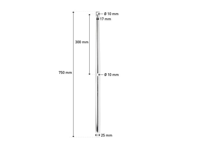 Купить Stanchion Tube, V4A / cylindrical head 11668-bvs 7ft.ru в интернет магазине Семь Футов