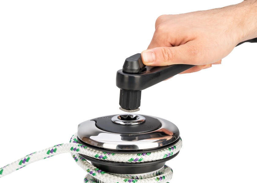 Купить Рукоятка для лебедки Harken B10AL 254x178мм шарикоподшипниковая с блокировкой из черного анодированного алюминия 7ft.ru в интернет магазине Семь Футов