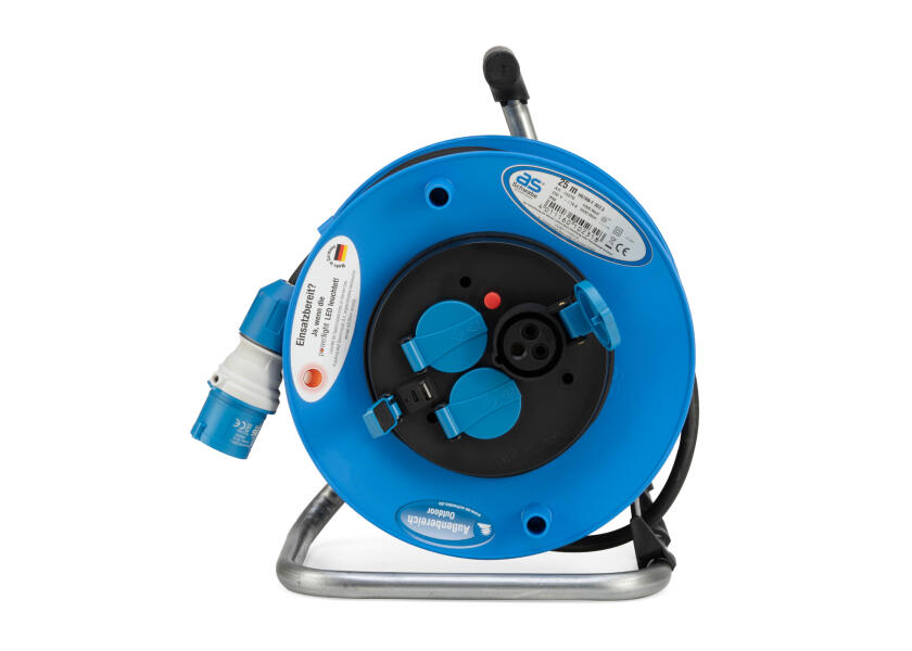 Купить Кабельная катушка 1 вилка CEE к 1 розетке CEE, 2 розетки Schuko / USB-A/-C / 25 м / 2,5 мм / черный 7ft.ru в интернет магазине Семь Футов